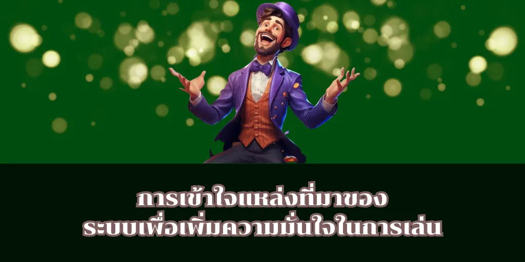 สล็อตเครดิตฟรีถอนได้จริง แตกง่ายสุดในปีนี้ รวมเว็บมาแรง 2 การเข้าใจแหล่งที่มาของระบบเพื่อเพิ่มความมั่นใจในการเล่น