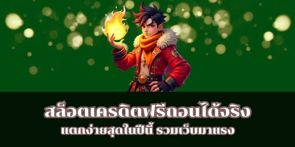 สล็อตเครดิตฟรีถอนได้จริง แตกง่ายสุดในปีนี้ รวมเว็บมาแรง 1 สล็อตเครดิตฟรีถอนได้จริง แตกง่ายสุดในปีนี้ รวมเว็บมาแรง